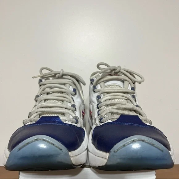 Reebok Question Mid White Pearlized Blue Toe - Allen Iverson - Size 11 GX0227 - Picture 5 of 15